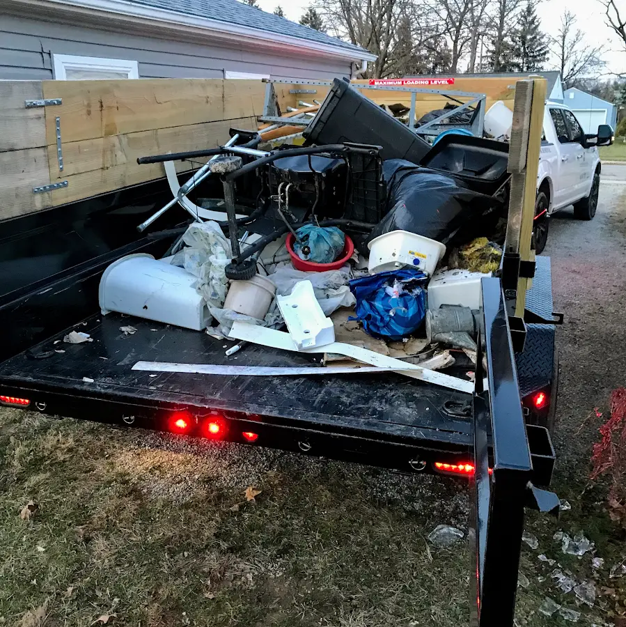 Roll-off dumpster delivered to a residential driveway in Cherry Hill